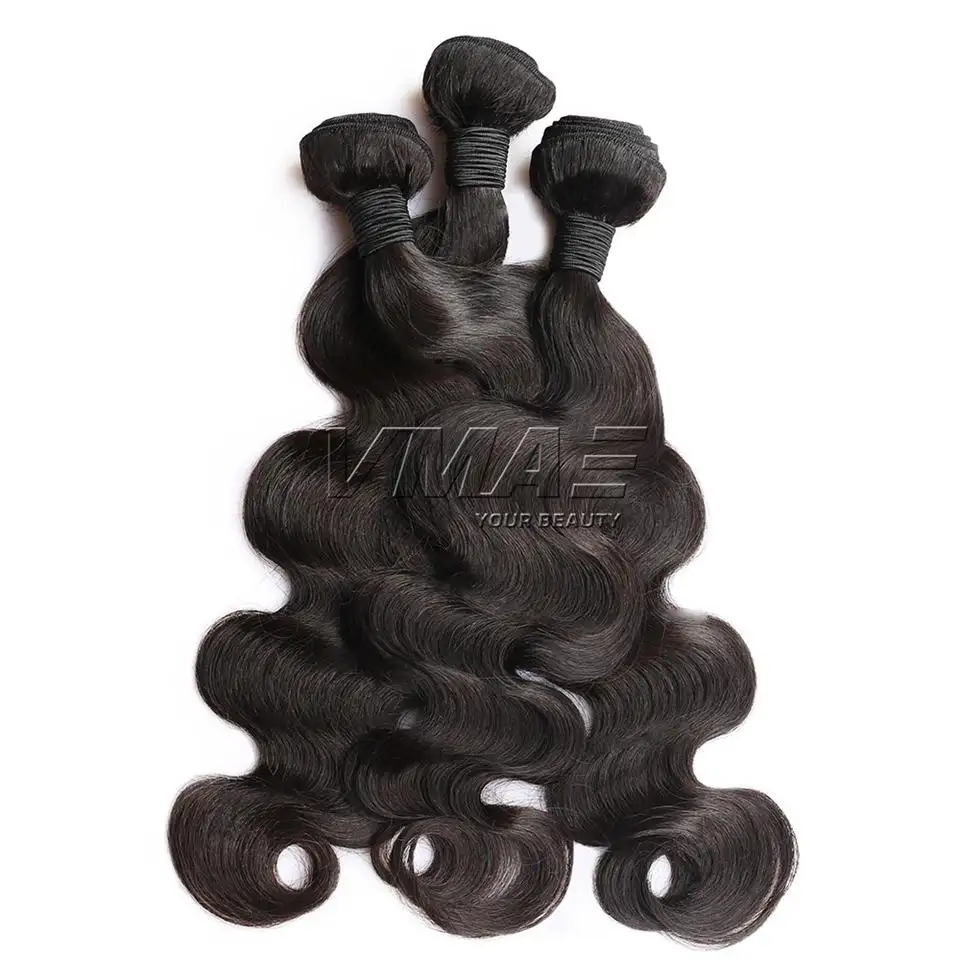 VMAE Premium Quality Italian Natural Color Loose Body Wave fasci di tessuto dei capelli umani estensione dei capelli vergini brasiliani grezzi