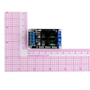 DIYmall 5V 2-Kanal-DC-Relay-Modul G3MB-202P SSR Festkörper-Relay 240VAC 2A Hochniveau-Trigger für Arduino für IoT-Steuerung