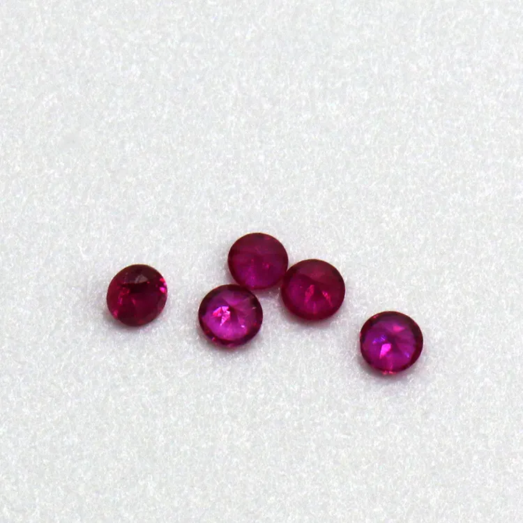 Pedras preciosas 1.5mm natural rubi soltas