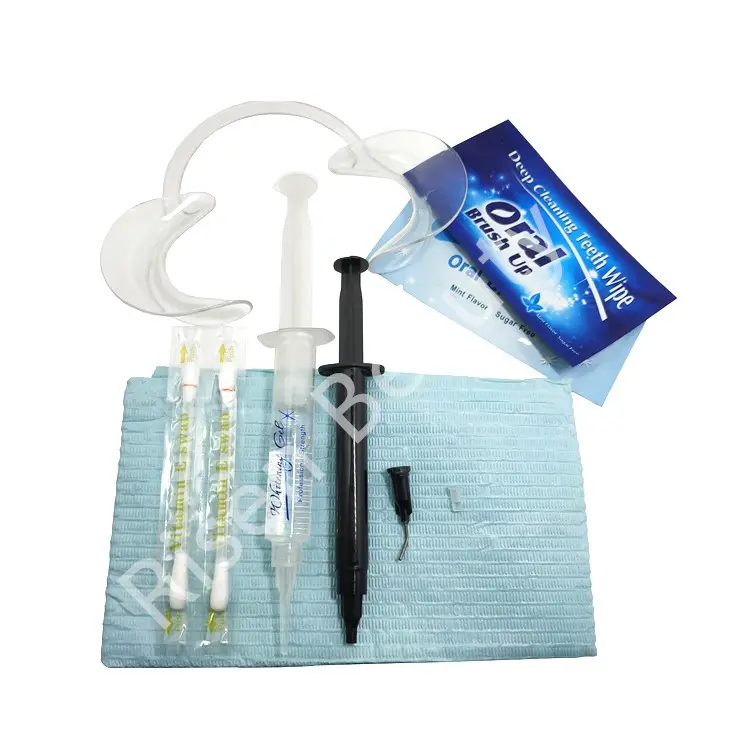 Pacchetto del sacchetto della stagnola sbiancare i denti kit per lo sbiancamento dentale/gel/kit con lo sbiancamento dei denti