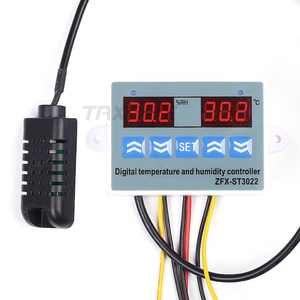 Digital <strong>Temperature</strong> Humidity <strong>Controller</strong> Regulator Thermostat Hygrostat Thermometer Hygrometer Control <strong>with</strong> Humidity <strong>Sensors</strong> 220V - Product Image 1