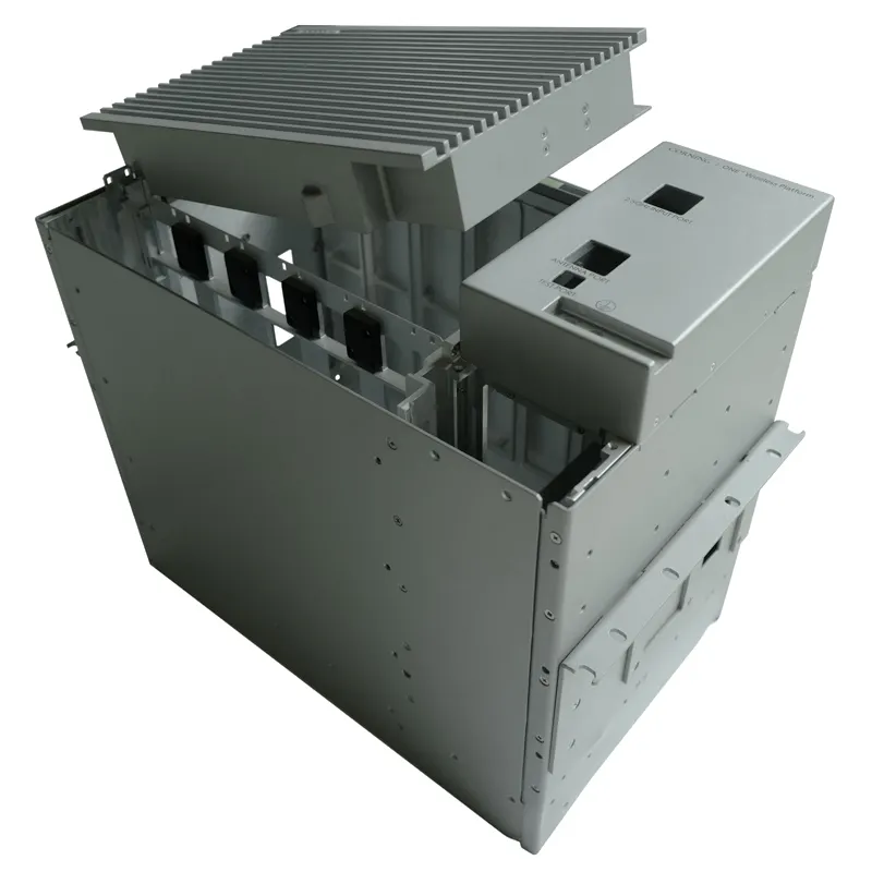 Caixa de alumínio do dissipador de calor, caixa de alumínio do projeto do dissipador de calor feito sob encomenda do controle cnc
