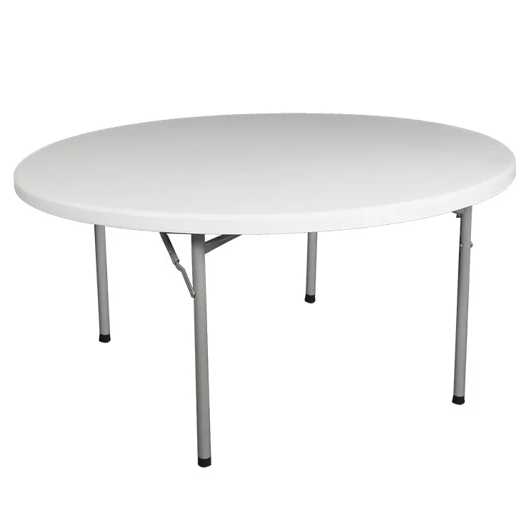 5ft Heavy Duty Round Portable Folding Plastic Dining Table