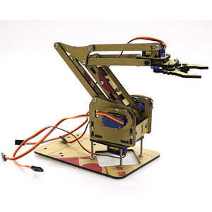 4 DOF Acrilico Braccio Meccanico Del Robot Manipolatore Artiglio per Arduino Creatore di Apprendimento Kit FAI DA TE Robot - Product Image 5