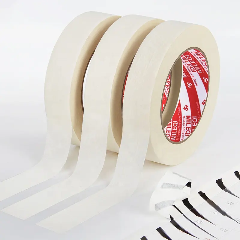 Mileqi good quality high adhesive multi purpose custom washi masking crepe paper tape