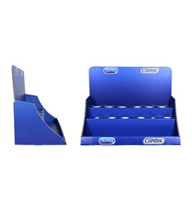 Màn Hình Pop Cửa Hàng Bật Lên Di Động Khuyến Mãi Siêu Thị Màu Xanh Đậm Tùy Chỉnh Màn Hình Hiển Thị Truy Cập PDQ Mặt Bàn CDU Dành Cho Bao Cao Su - Product Image 5