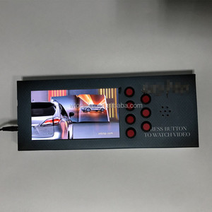 7 Inch <strong>Lcd</strong> Tv Shelf Mount <strong>Lcd</strong> <strong>Display</strong> <strong>with</strong> 1-8 <strong>Push</strong> <strong>Buttons</strong> Digital Signage Screen , <strong>Lcd</strong> Video Screen Plug off