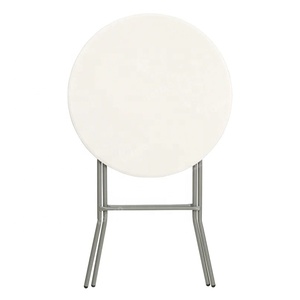 Giá Rẻ Ngoài Trời Đảng Bar Gấp Nhựa Trắng Tròn Cocktail Bảng - Product Image 5