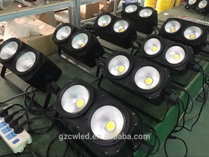 Guangzhou Top Quality Hot Sale Stage <strong>Led</strong> Lighting DMX Cob 200w 2 Eyes White+Warm White <strong>2in1</strong> Audience Blinder
