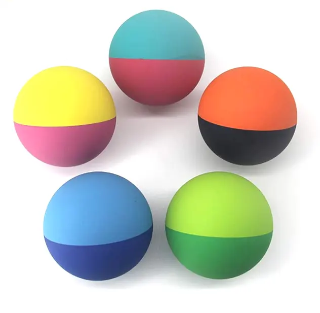 Custom Logo Holle Handbal 55Mm 60Mm Rubber Bounce Ballen Hi Bounce Ballen Hoge Stuiterende Squashballen Racquetball