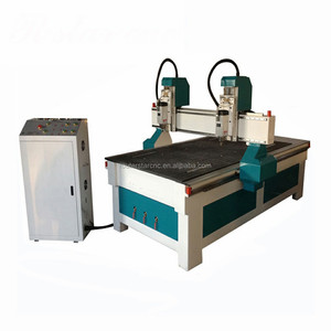 Enrutador CNC 3D multicabezales de doble husillo, enrutador cnc de 3 ejes, máquina automática de tallado de madera - Product Image 1