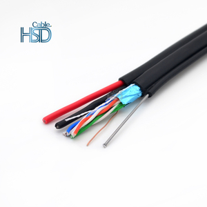 Ngoài Trời Cat5E Ethernet Utp FTP Xiêm UV Xếp Hạng Tự Hỗ Trợ 305M Với Điện Cat5 Trên Không Với Messenger Cáp Chống Nước - Product Image 2