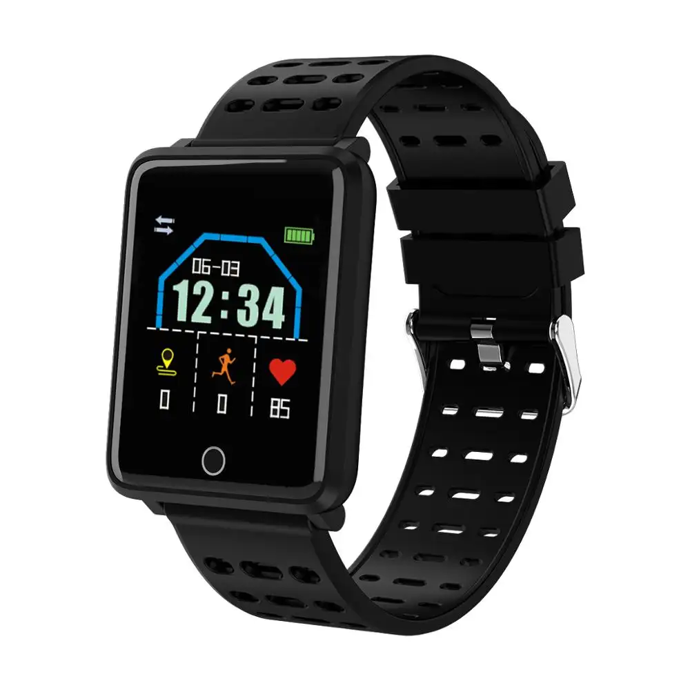 Stepfly pulseira f3 1.44 cores, pulseira inteligente com tela colorida, monitor cardíaco, pressão sanguínea, oxigênio, pulseira para android e ios