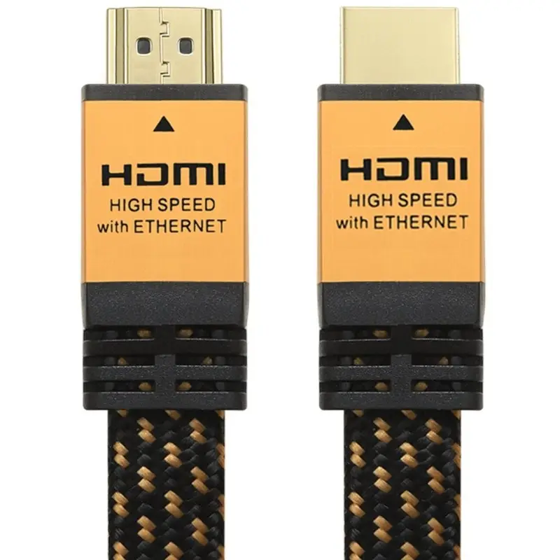 Câble hdmi 2.0 à tête plate 6 pieds, avec Ethernet HDMI 2160, prise en charge professionnelle, 4K, 3D, canal de retour Audio (ARC)
