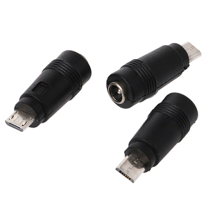 Adaptador de micro <span class=keywords><strong>usb</strong></span> macho, 5.5*2.1 fêmea para micro <span class=keywords><strong>usb</strong></span> macho jack micro 5 pinos dc carregador de energia, conversor conector para laptop/tablet