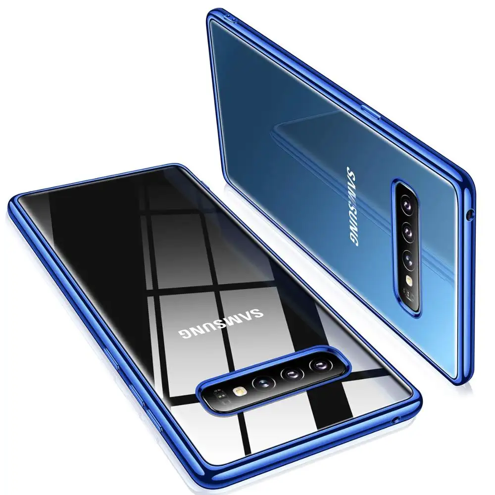 Funda de teléfono S10 Plus, productos nuevos, 2019, carcasa trasera de TPU electrochapado de lujo para Samsung Galaxy