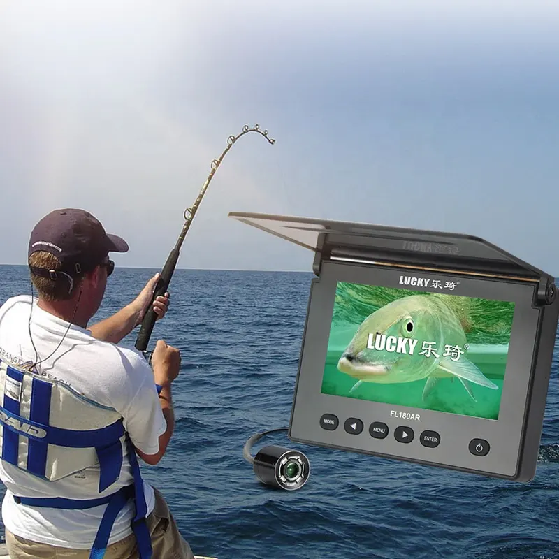 FORTUNATO macchina fotografica subacquea di pesca Fish Finder Pesca Nel Ghiaccio Della Macchina Fotografica 4.3 "LCD Monitor video macchina fotografica di sport subacquea