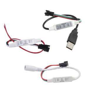 DC5V-24V HA CONDOTTO Il Regolatore SP002E 3 Chiavi Mini Pixel Dimmer 3pin Per WS2812B WS2811 WS2812 LED Pixel Luce di Striscia Connettore del Modulo
