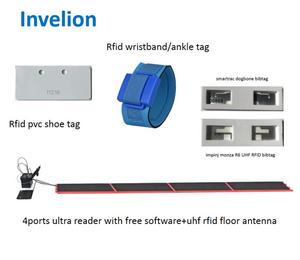 UHF passive RFID Race Ergebnis Timing System Boden matte Antenne Schuhe Armband Tags Lätzchen mit kostenloser englischer Software
