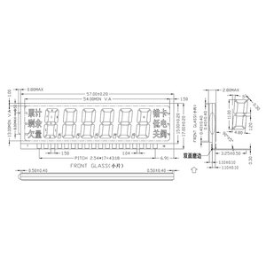 TCC (SYD47502) monochrome micro sieben segment lcd panel 18 pin nach tn lcd display modul 6 digit 7 segment lcd display - Product Image 5