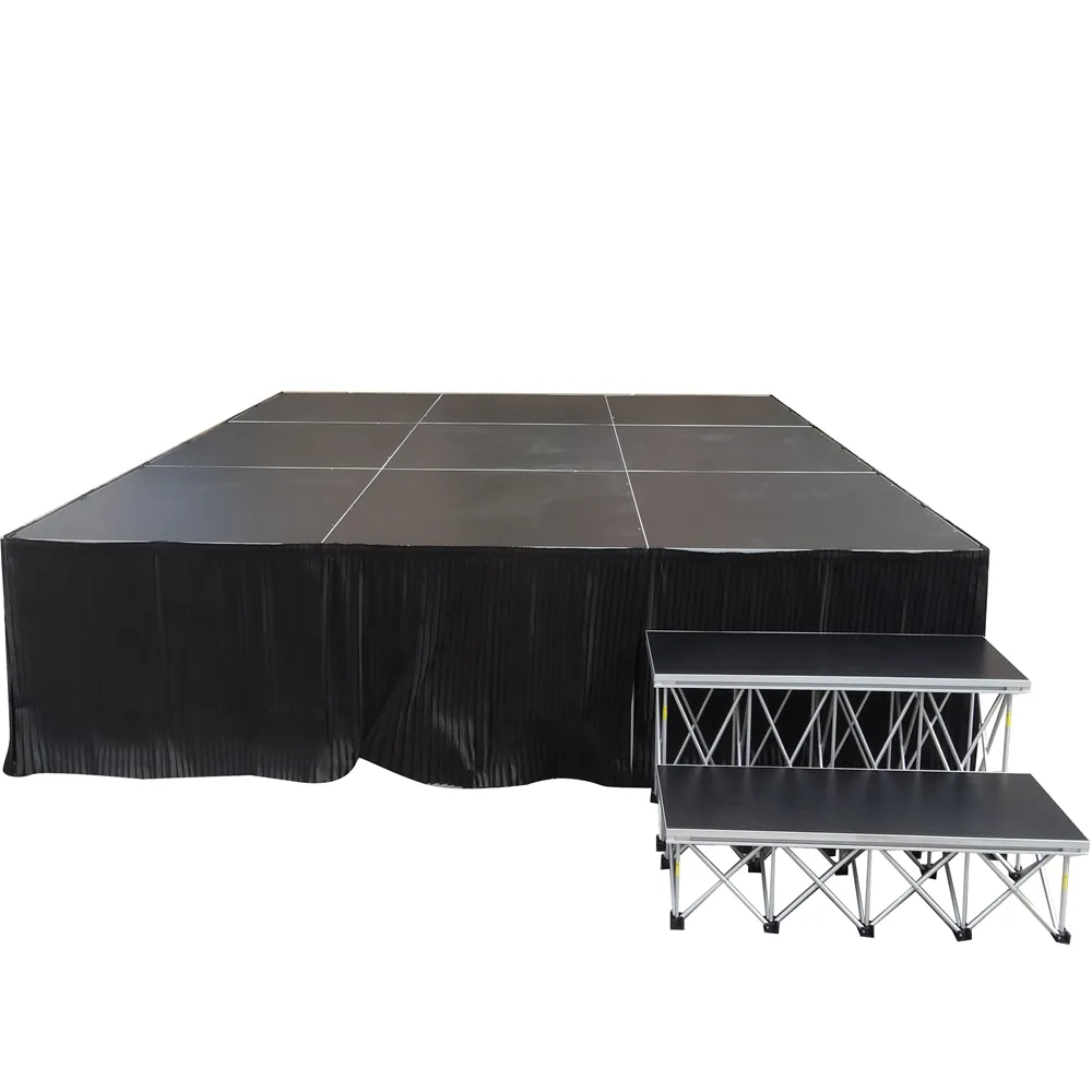 Easy assemble event portable stage with stage platform