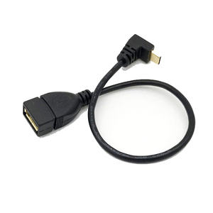 免费样品 OTG USB 2.0 A 母到右角度 USB 3.1 type c Type-c male cable