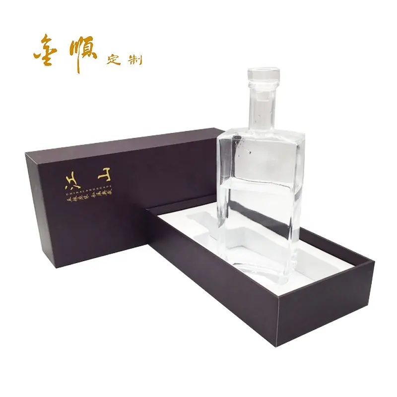 ODM/OEM especialidad de cartón de papel de vino de la botella de vino de caja de regalo con delicado de espuma EVA precio de fábrica con la marca de impresión