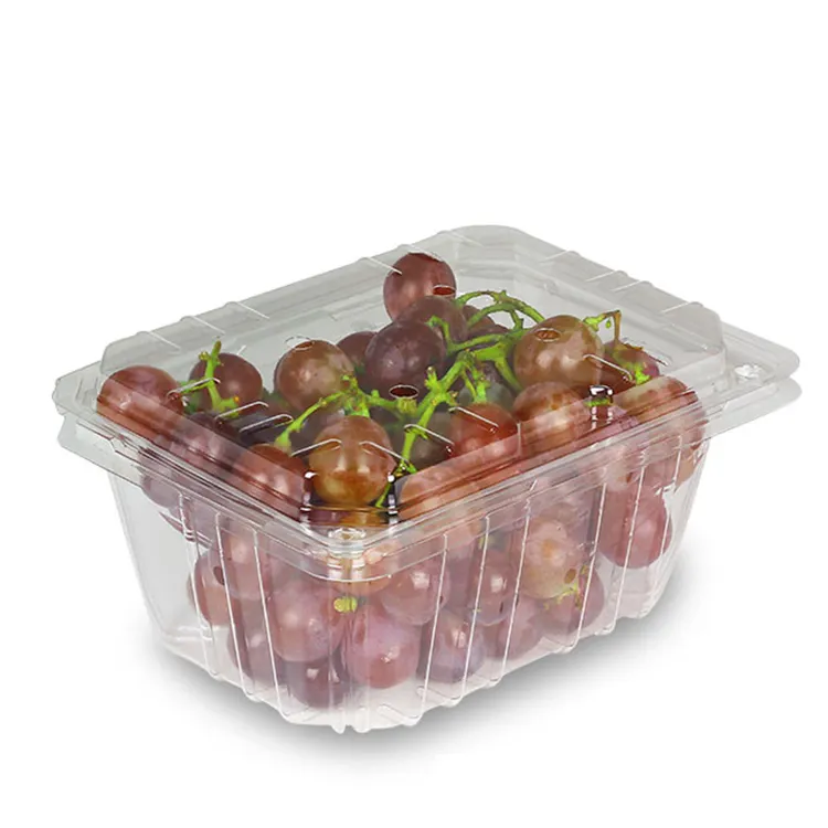 食品包装箱トレイ環境にやさしい使い捨てプラスチッククラムシェルフルーツ包装容器スーパーマーケット生鮮食品
