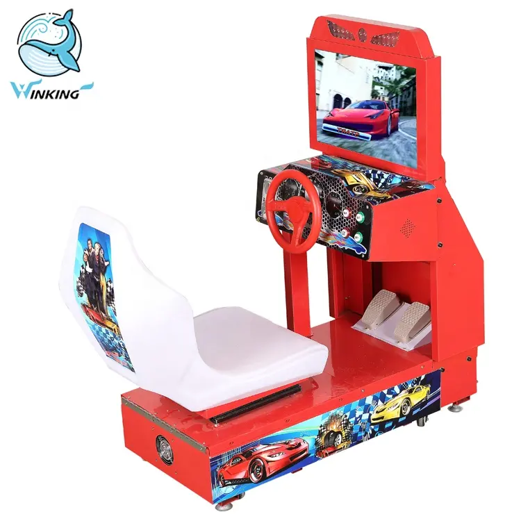 Máquina de simulador de carreras para niños que funciona con monedas