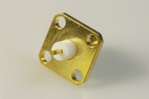 <span class=keywords><strong>SMA</strong></span>コネクタRFSMAメスシャーシパネルマウントはんだフランジ4穴12.7x12.7mm