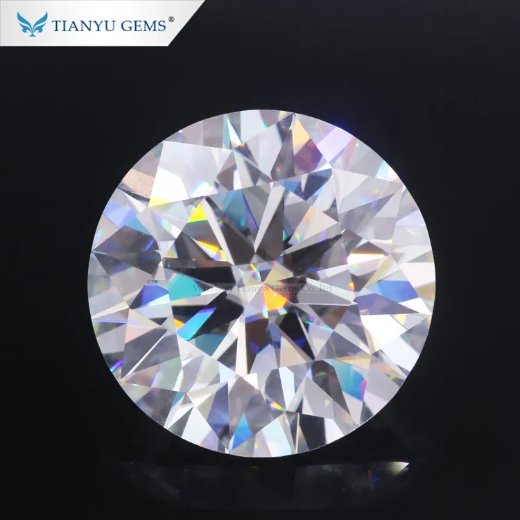 Prezzo a buon mercato 6ct Luminoso fuoco del diamante di lustro Lucidatura GH colore bianco VS eccellente cut moissanite diamante sciolto con il certificato