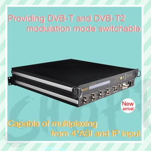 Modulador DVBT2 DTV, modulador de DVB-T2 terrestre para TV, BNC, 1PPS, salida de bucle de entrada, UDP, 10MHz, referencia, IPTV a DVB T