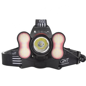 ไฟหน้า LED T6 Led + 40 * SMD,ด้านบนเซ็นเซอร์อัตโนมัติแบบแฮนด์ฟรีลำแสงกว้างชาร์จได้สว่างที่สุด - Product Image 2