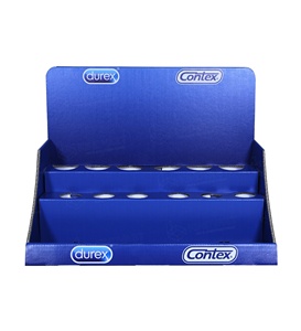 Màn Hình Pop Cửa Hàng Bật Lên Di Động Khuyến Mãi Siêu Thị Màu Xanh Đậm Tùy Chỉnh Màn Hình Hiển Thị Truy Cập PDQ Mặt Bàn CDU Dành Cho Bao Cao Su - Product Image 4