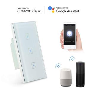 智能WiFi调光开关家庭自动化谷歌家庭回声点回声alexa语音照明控制开关