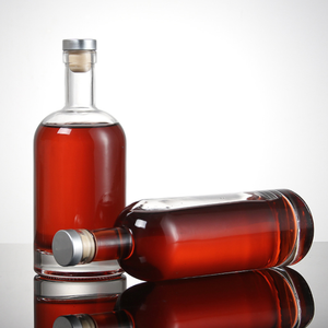 High-Grade 500ml 750ml Glass Bottles for <strong>Red</strong> Wine Vodka <strong>Whisky</strong> Empty Sealed With Cork Versatile Sizes With Screen Printing Boxed