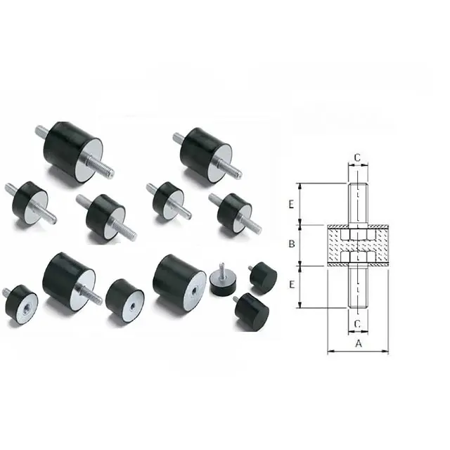 कस्टम ढाला रबर कंपन झाड़ी, रबर कंपन अवशोषक, कंपन Dampers माउंट