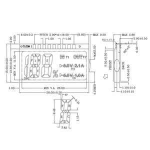 TCC (SYD2816) in bianco e nero su misura tn lcd display dello schermo di 9 pin leggibile alla luce solare micro modulo lcd 7 segmenti display lcd a 3 cifre - Product Image 6