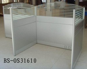 Sistema de móveis do escritório padrão da parede da partição do painel de vidro do vidro <span class=keywords><strong>modular</strong></span> de luxo do design moderno com proteção da superfície de melamina