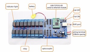 USR-R16-T LAN WAN RJ45 <strong>TCP</strong>/<strong>IP</strong> Industrial Network 16 Channels relay board <strong>controller</strong>/automation remote control switch module - Product Image 4