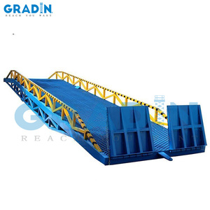 Movable Container Manual Hydraulic Adjustable <strong>Height</strong> Mechanical Edge <strong>of</strong> <strong>Dock</strong> Leveler Foldable Fixed Yard <strong>Loading</strong> Ramp