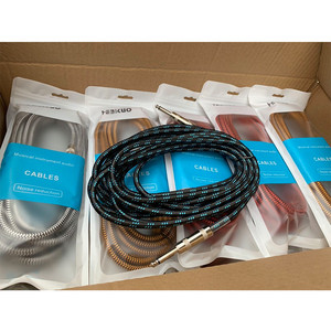 Sexikuo xa10 cabo de guitarra elétrica, para violão/caixa clássica, com cabos para guitarra elétrica