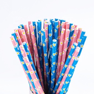 Wholesale Eco-<strong>friendly</strong> Biodegradable Disposable Food-grade Straight Flowers Paper <strong>Straws</strong>