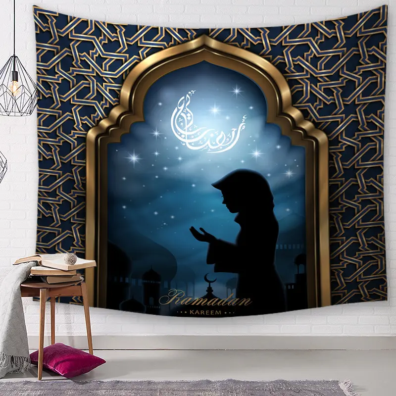 Personalizado impreso Digital Fondo Mubarak tapiz de pared colgante