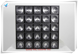 Суперъяркая светодиодная матричная панель 25x30 Вт, осветительный прибор Cob Led Dmx 5x5 3 в 1, RGB светодиодная матрица