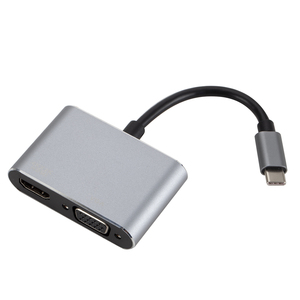 2020 新款 USB C 到 HDMI 4K <span class=keywords><strong>VGA</strong></span> 适配器 USB 3.1 C 型 USB-C 转 <span class=keywords><strong>VGA</strong></span> HDMI 视频转换器 2017 新款 Macbook Pro Chromebook Pix