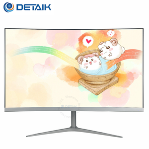 DETAIK-monitor led para ordenador, 24 pulgadas, FHD, lcd, curvo