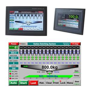 Single-Scale HMI Ration Batching Weighing Controller for Concrete Batching Machine Four Bins Aggregate Batcher Hopper