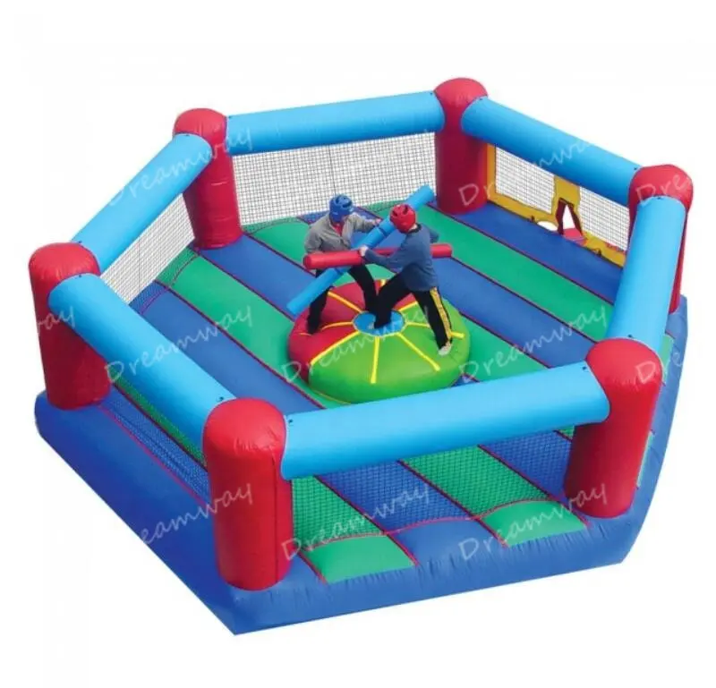 Inflatable Gladiator Jousting Arena Ring Games With Sticks ,Inflatable Games for Adults