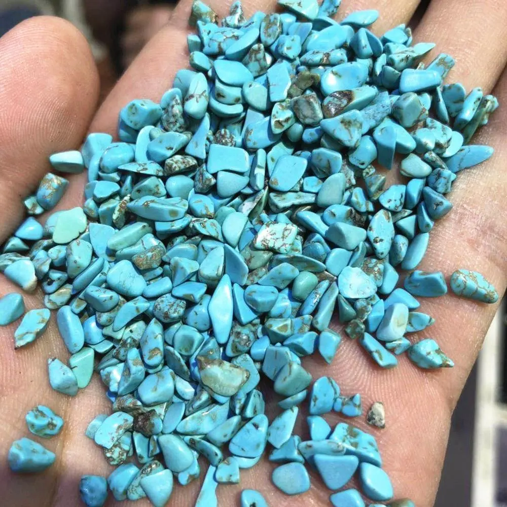 Wholesale Natural Crystal Quartz Rolling Stone Polished Turquoise Gravel